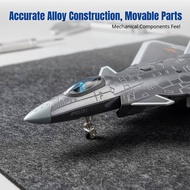 J-20 Fighter Jet Alloy Model, Large Size, Authorized, Openable Cockpit, Light & Sound, Pull-Back, Or