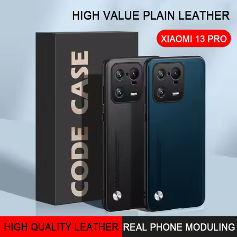 For Xiaomi 13 Pro 5G Plain Leather Case TPU Pure Color Cover Shockproof Phone Case for Xiaomi 13 13 