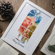 體驗活動 【聖誕限定-台中場】下班隨手作 | 耶誕窗景酒精畫