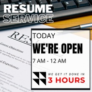 RESUME SERVICE || PROFESSIONAL WRITING || 3 HOURS