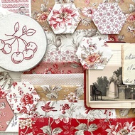 [Fabric Fanatics] 100% Cotton French General MODA Joie de Vivre 0.25yard Cotton Fabric Fat Quarter Q