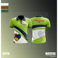 DEPED MATATAG POLO UNIFORM SUBLIMATION POLO-Shirt FOR Men AND WOMEN Teacher DEPED BADGE CODE:15