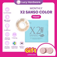 [PROMO] Sanso Color Monthly Hazel Softlens Normal Softlens Minus Softlens Color