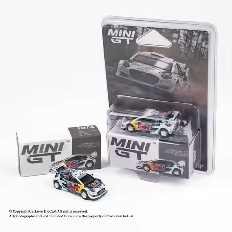 MINIGT 1/64 Puma Rally1 #16 M-Sport Ford WRT 2024 #1074 Alloy Die Cast Car Model Collection Gift Orn
