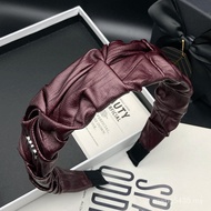 Hair Wash Face Hair Tie Fashionable Pleated High-End Headband Matching Classy Hairpin Hundred Wide-B