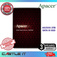 Apacer AS350X 2TB AS350 SSD SATA3 SATA III Solid State Drive ( AP2TBAS350XR-1 ) 560MBS 540MBS 2000GB