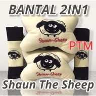 Shaun the sheep 2 in 1 pillow car neck pillow.