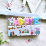 Gratis Ongkir - Lilin Huruf Happy Birthday / Birthday Candle / Lilin Tulisan Happy Birthday / Cake