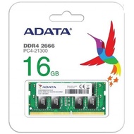 ⚡️⚡️สินค้าNEWราคาพิเศษ⚡️⚡️ADATA RAM For NOTEBOOK (แรมโน้ตบุ๊ค) รุ่น (AD4S2666716G19-RGN) SODIMM DDR4-16GB(1x16GB) / Buss 2666 MHz -CL19/1.2V/Warranty : Life Time Warranty