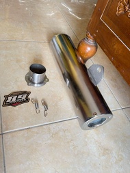 slencer ckd fu bobokan racing bass padat+adaptor diameter inlet 50mm