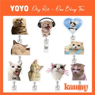 YOYO YOYO | Cat Meme Cute Staff Nurse Funny Badge - kamay