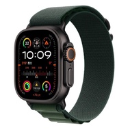 Apple Watch Ultra 2 配M高山錶環  49mm  鈦金屬黑色錶殼 + 深綠色高山錶環  GPS + Cellular