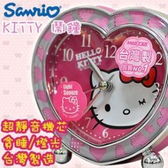 Hello Kitty鬧鐘 LED燈光/貪睡  愛心造型 正版三麗鷗 【先詢問再下單】☆匠子工坊☆【C0063】