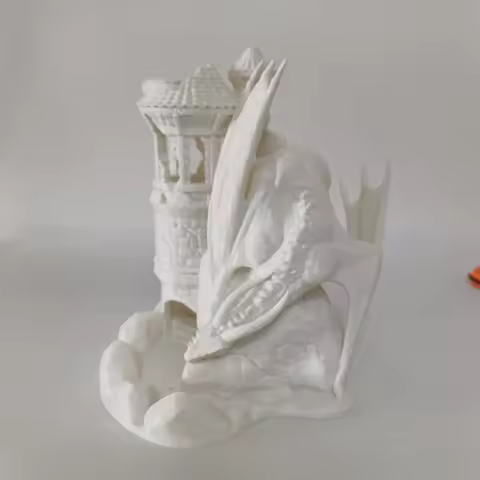 dragon castle dice tower table game accessories run group props script DND COC board game tool