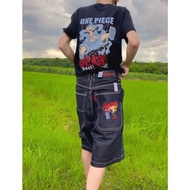 MTE กางเกงยีนส์ผู้ชาย ขาสั้น ทรงขาบานสเก็ต กะโหลก ป้าย Hirock รุ่น R453 สินค้าพร้อมส่ง พรีออเดอร์