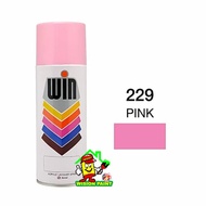 PINK ( 229 ) WIN Spray TOA Tin 400cc  Tin /Spray Tin /Cat Tin/ 喷漆 / Cat Spray / Acrylic Lacquer Pain