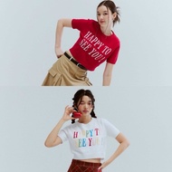 HPSY Knit Top เสื้อ Knit ทอแขนสั้น เป็นคำว่า Happy to see you!