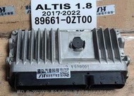 TOYOTA ALTIS 1.8 引擎電腦 2016- 89661-0ZT00 ECM ECU 行車電腦 維修 AC訊號