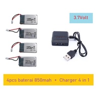 4 Battery charger Package Lipo Battery 850mAh 3.7Volt 3.7V 25C Losi syma