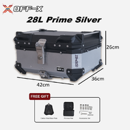 TopMotor Premium Aluminium Top Box 36L 45L 55L 65L Motor Box Storage Motorcycle Box Storage Motorbox