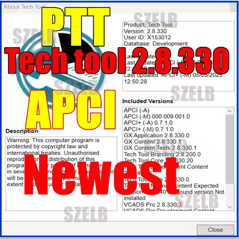 2025 Premium Tech Tool 2.8.330 PTT 2.8 Product History with developer tool +ACPI Plus Installation &