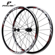 Pasak Road Bike Wheel 700C Wheelset 20h 24h Sealed Bearing Hub Ultralight Aluminium Alloy Double-deck Rim Clincher Bicyc