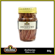 ➯ ① ◧ Molinera Anchovy Fillet in Oil 80g