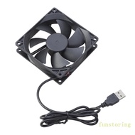 FUN 5V USB PC Router Fan 92MM Cooling Fan Brushless Portable Cooling Fan Replacement