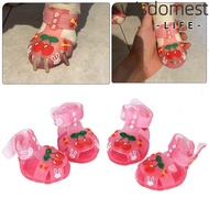 WISDOMEST Pet Jelly Shoes, Silicone Cool Pet Shoes, Creative Breathable Multi-Size Cat Dog Shoes Pet