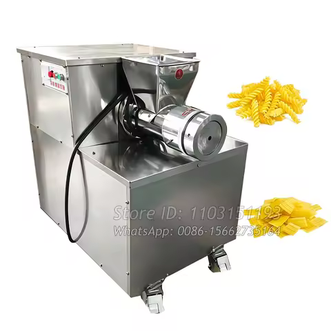Automatic Pasta Macaroni Ditalini Make Machine Spaghetti Extruder Rigatoni Penne Pasta Forming Dough