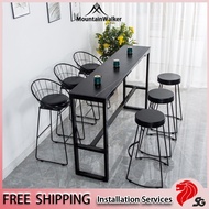 MW Bar Table Dining Table Bar Marble Chair High Foot Bar Table Household Table