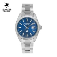 นาฬิกาข้อมือผู้ชาย US Master Polo Club รุ่น USM-230701 ขนาดตัวเรือน 41 มม. กรอบ ตัวเรือน สาย Stainless สีเงิน