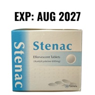 Stenac 600mg Effervescent Tablets 30'S Fluimucil 600 For Reduce Phlegm