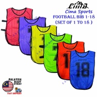 Parma Soccer / Football Bib 1-18 (18 Pcs) Netting