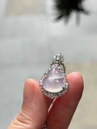 🆕18k伴鑽鑲嵌天然緬甸翡翠（A玉）冰葫蘆吊墜