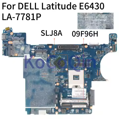 KoCoQin For DELL Latitude E6430 Laptop Motherboard QAL80 LA-7781P CN-09F96H 09F96H QM77 Notebook Mai