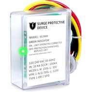 AG3000 HVAC Surge Protector 120/240V – Universal Mini Split Surge Protective Device with TPMOV Techn