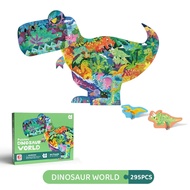 ZAZZIFY 3D Dinosaur Puzzle 295pcs Children's Aesthetic Art Puzzle Dino World Jigsaw Puzzle