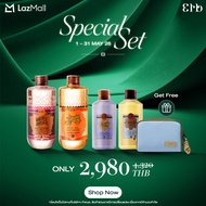 [ Exclusive set 1-31 May ] แพ็คคุ้ม body Oil  set 230 ml. 2 ขวด รับเพิ่ม ออยล์ทาผิว free 100 ml 2 ขว