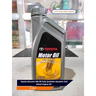 Toyota Genuine 5W-30 Fully Synthetic Gasoline And Diesel Engine Oil 1 Liter