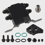 Sandwich Relocation Adapter Aluminum Alloy Oil Cooler Plate Oil Filter Kit For Toyota Lexus 1UZ 2UZ 