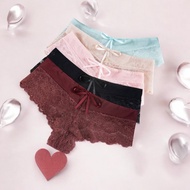 Sexy Lace Slit Panties with Panel Back, Hot and Sexy q8052