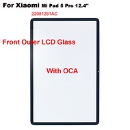 For Xiaomi Pad 5 Pro Xiaomi Mi Pad 5 Pro 12.4" 22081281AC Touch Screen Panel Tablet Front Outer LCD 
