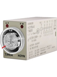 Best Sellers❤ Time Relay H3YN-2 DC24V AC220 Suitable for Omron Timer Power-on Delay Control Time e3f
