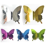 Wall Stickers 3D Three-Dimensional Mirror Butterfly Sunflower Wedding Holiday Decoration Butterfly Bedroom Living Room Decoration Wall Stickers