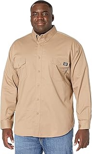 Big & Tall Flame Resistant Twill Shirt Khaki 5XT