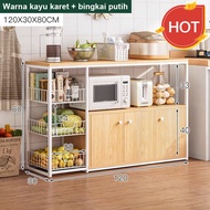 Rak Dapur Susun Minimalis Lemari Dapur Serbaguna Rak Bumbu Rak Oven Rak Microwave Dengan Kabinet  Rak Dapur Microwave