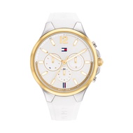 Tommy Hilfiger Sienna Day-Date รุ่น TH1782598 นาฬิกาข้อมือผู้หญิง สายซิลิโคน White / Gold