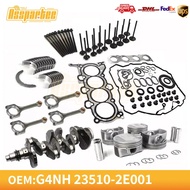 G4NH Engine Rebuild Piston Gasket Kit Crankshaft Rods Pistion Set Valve for Hyundai Kia 2017-2022 2.