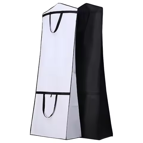 Dual-use Foldable Thicken Wedding Dress Dust Cover Women Gown Robe Storage Bags for Home Long Sectio